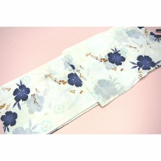 No.94 着物リメイク 浴衣 ユリの花 ブラウス 綿-