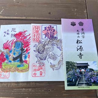 御朱印　限定　竜　不動明王(印刷物)