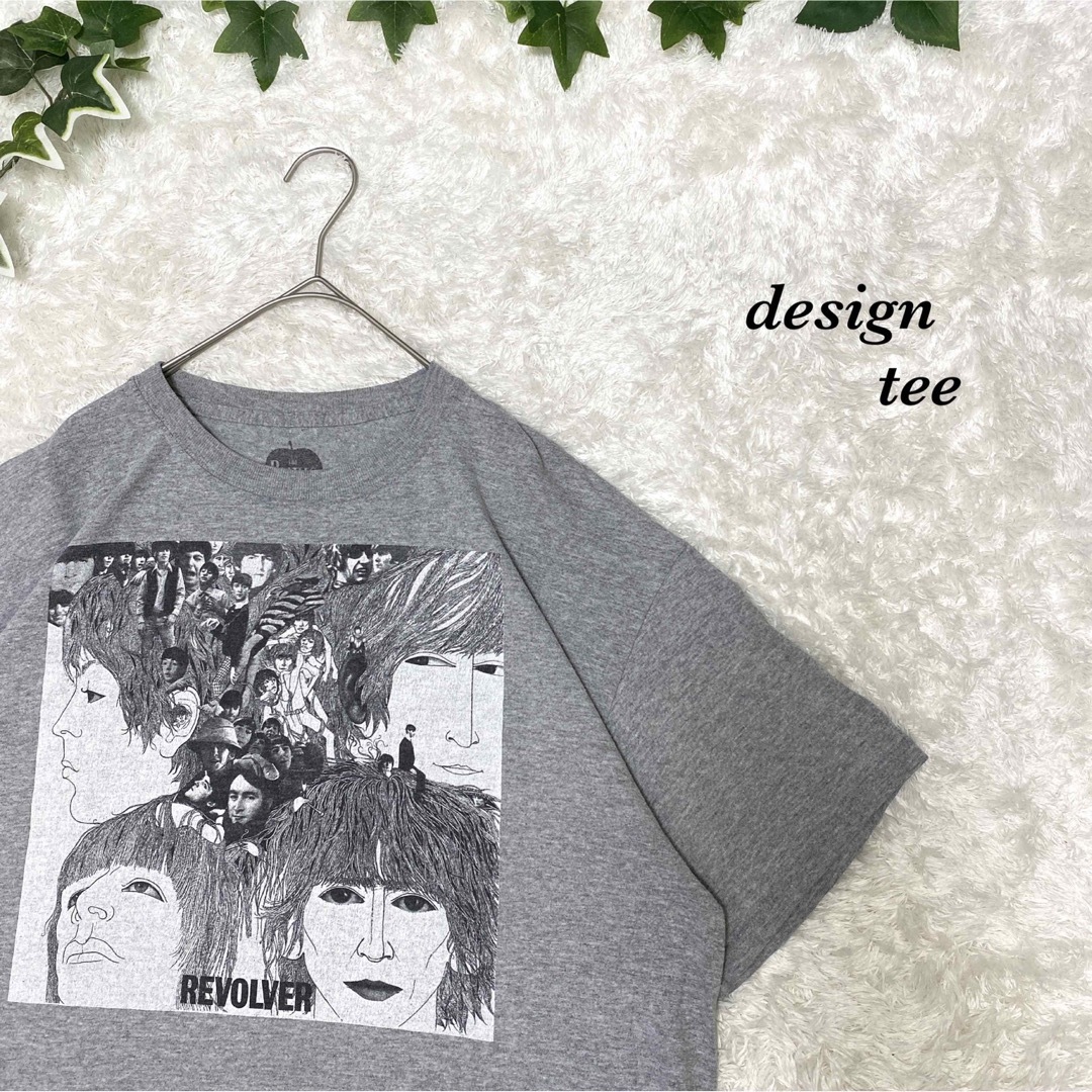 Tシャツ　Beatles ビートルズ　　激レア　グレー　くすみカラートップス