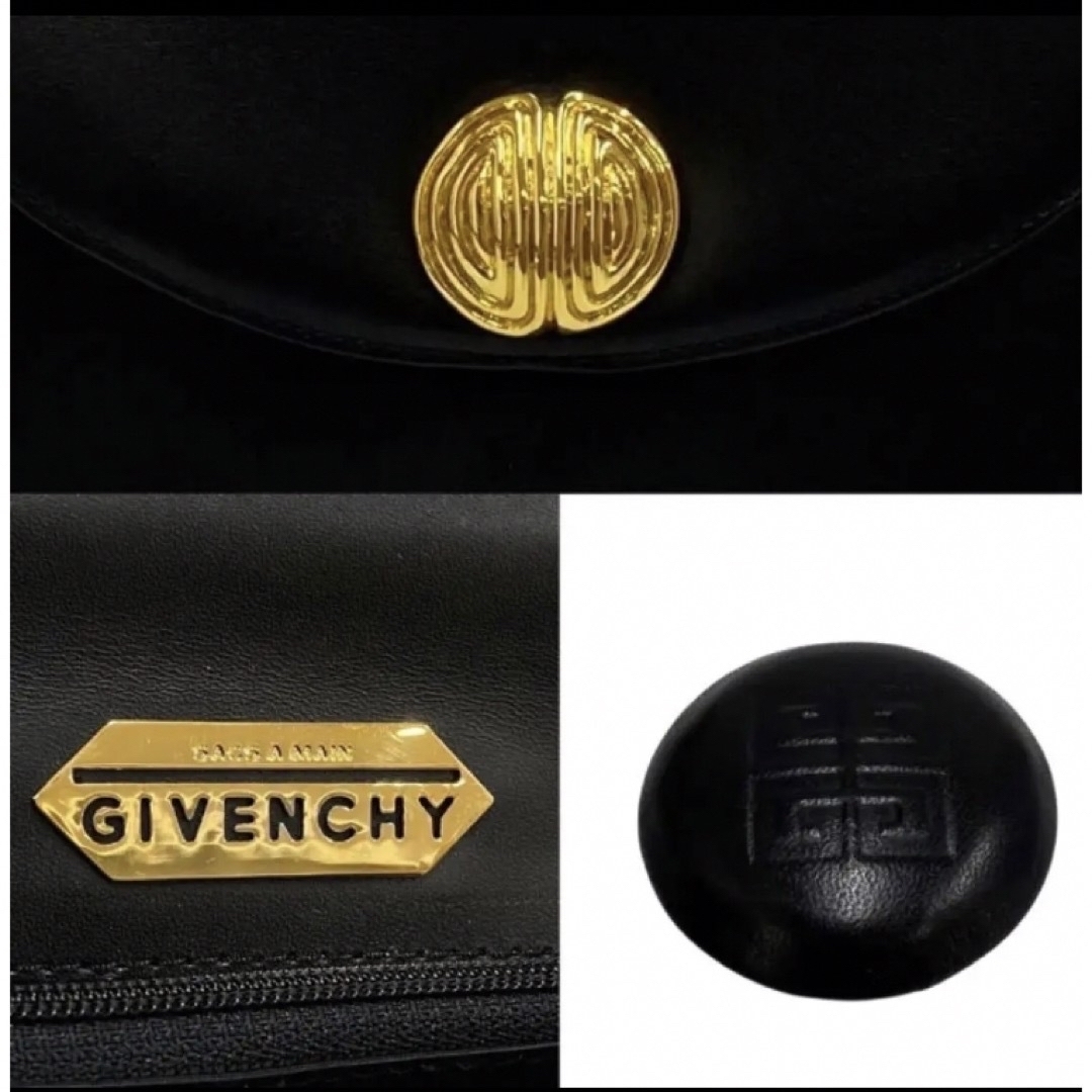 GIVENCHY ジバンシィ 4G ロゴ 金具 レザー 革 バッグ ビンテージ
