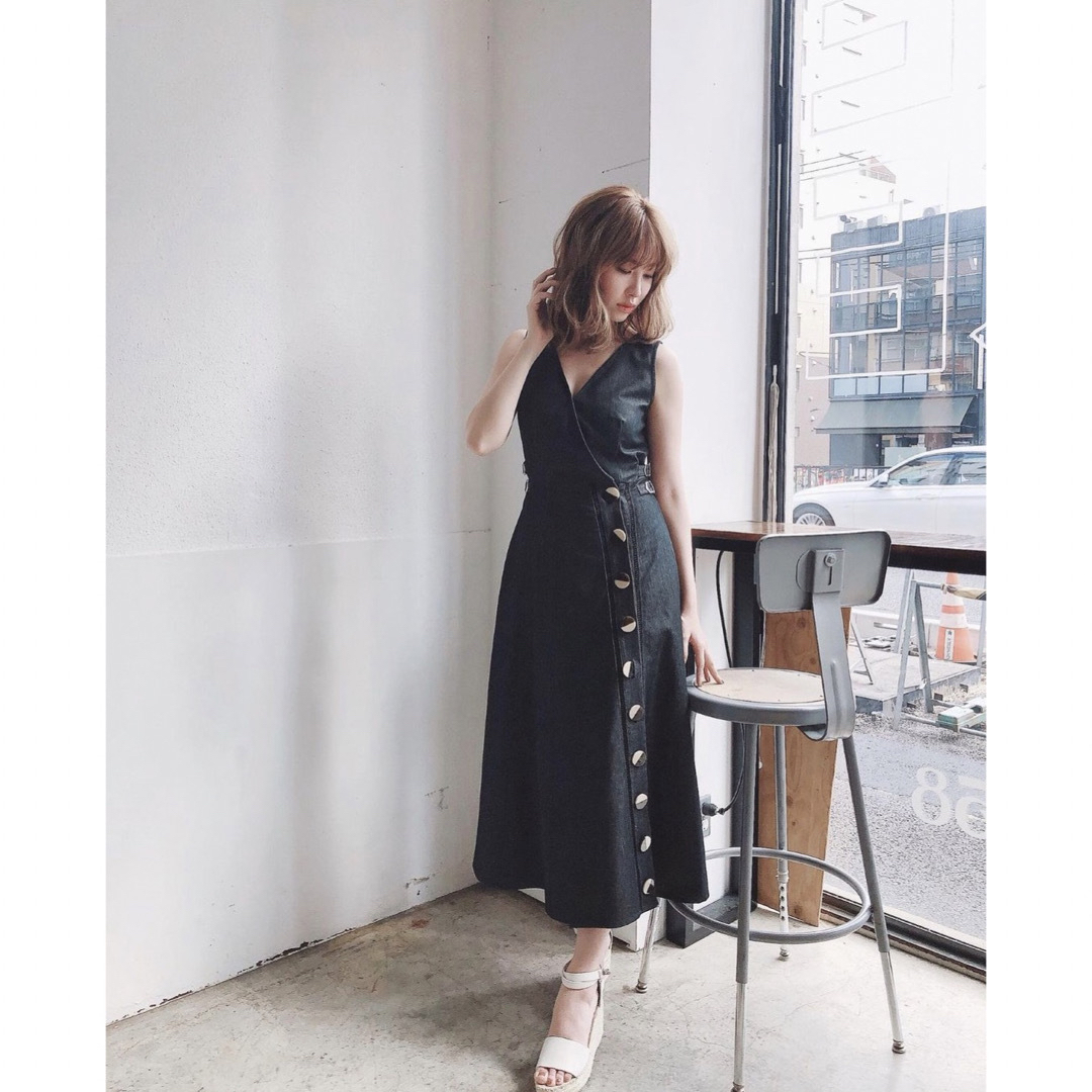 herlipto Tencel Denim Long Dress