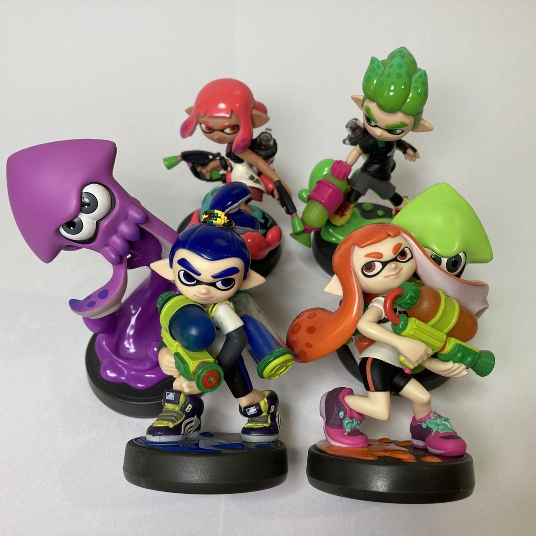 amiibo アミーボ　スプラトゥーン　ガール　イカ　ボーイ　など6体セット