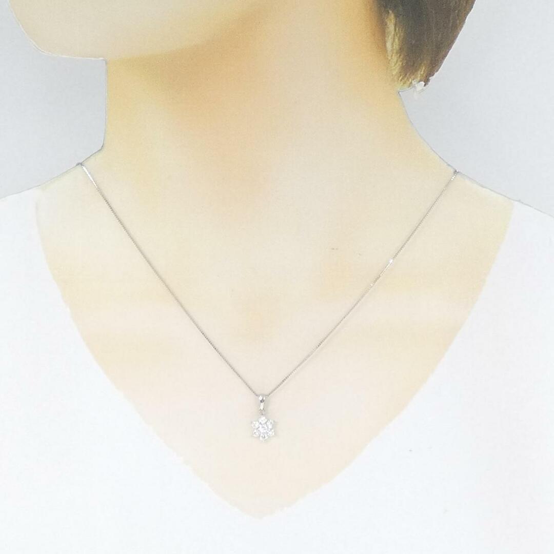 PT フラワー ダイヤモンド ネックレス 0.42CT-zalgolf.com
