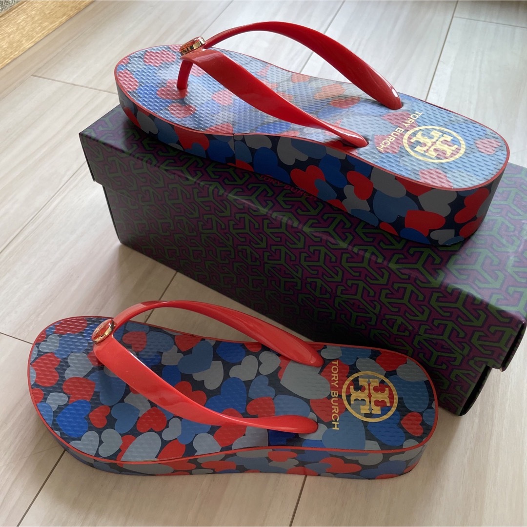 Tory Burch トリーバーチ ビーチサンダル 厚底 新品 - サンダル