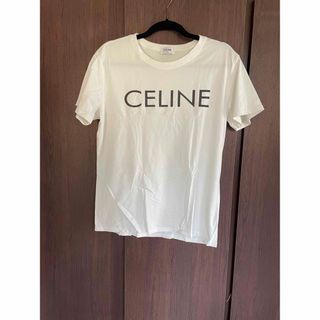 人気デザイナー CELINE セリーヌ Tシャツ バイカラー ロゴ デカロゴ