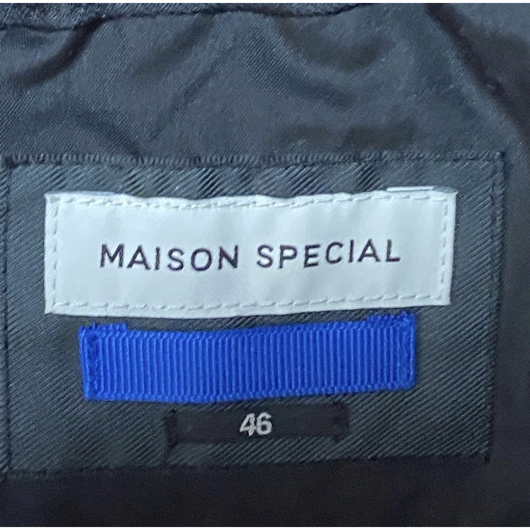 MAISON SPECIAL(メゾンスペシャル)のMAISON SPECIALマルチファブリック1タックスタプレストレートパンツ メンズのパンツ(スラックス)の商品写真