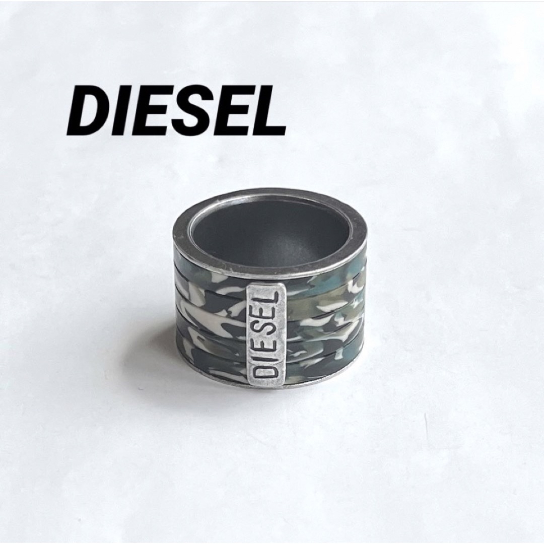 アクセサリーDIESELディーゼル925 silverカモフラリング ヴィンテージ