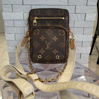 ルイヴィトン(LOUIS VUITTON)の最安値♡ルイヴィトン　ユーティリティクロスボディ　フォンケース(ショルダーバッグ)