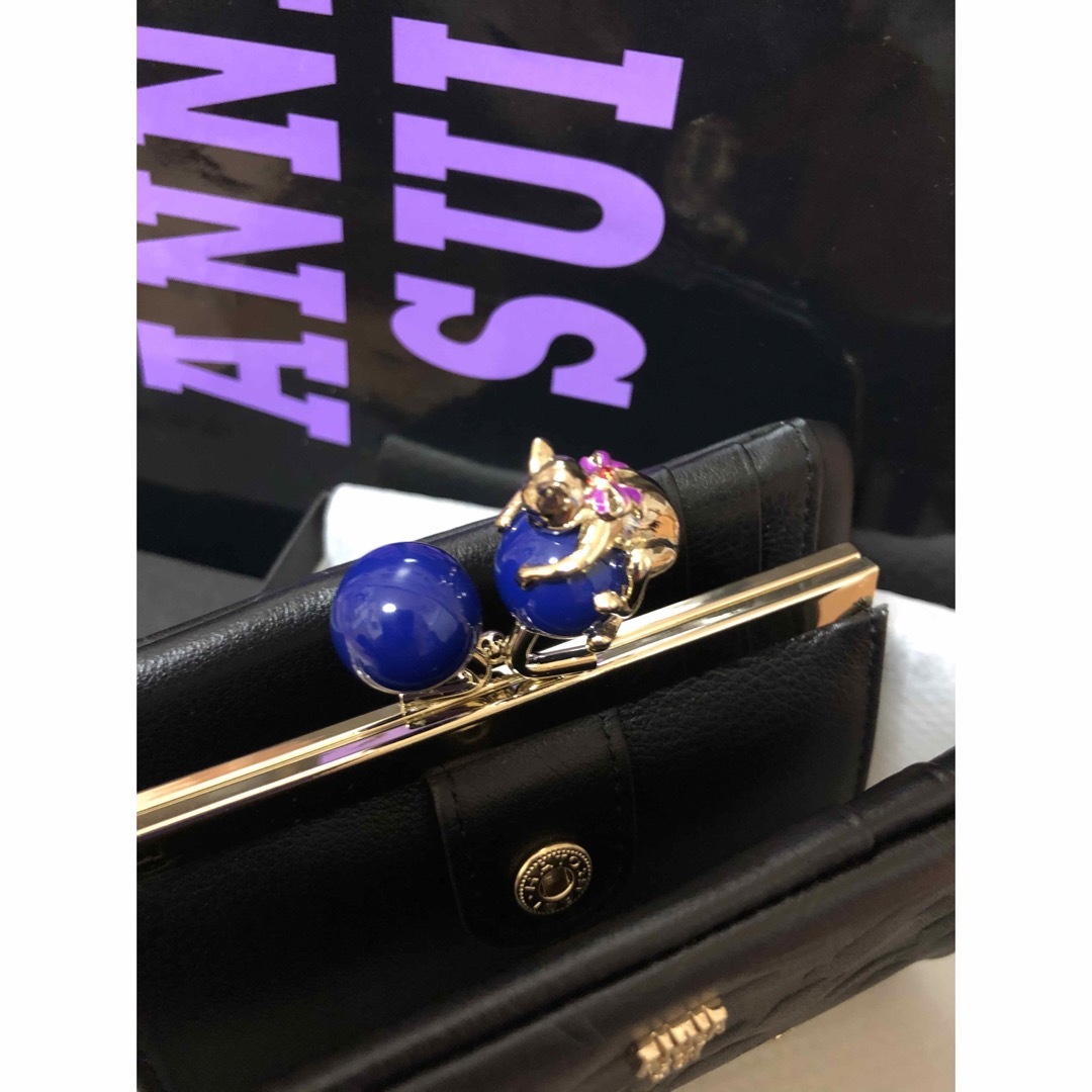 ANNA SUI - 新品未使用 ANNA SUI アナスイ がま口 財布 猫 キャットの