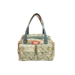 ルイヴィトン(LOUIS VUITTON)のLOUIS VUITTON ルイヴィトン 美品 M95772 村上隆 モノグラム カモフラージュ デニム ジャスミン ハンドバッグ 中古 51750(ハンドバッグ)