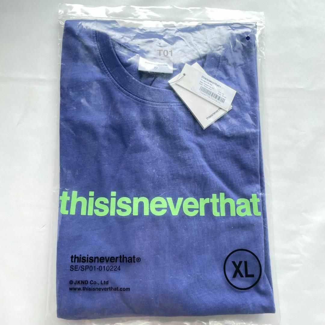 thisisneverthat - ☆大人気☆thisisneverthat ロゴ ロンT パープル XL