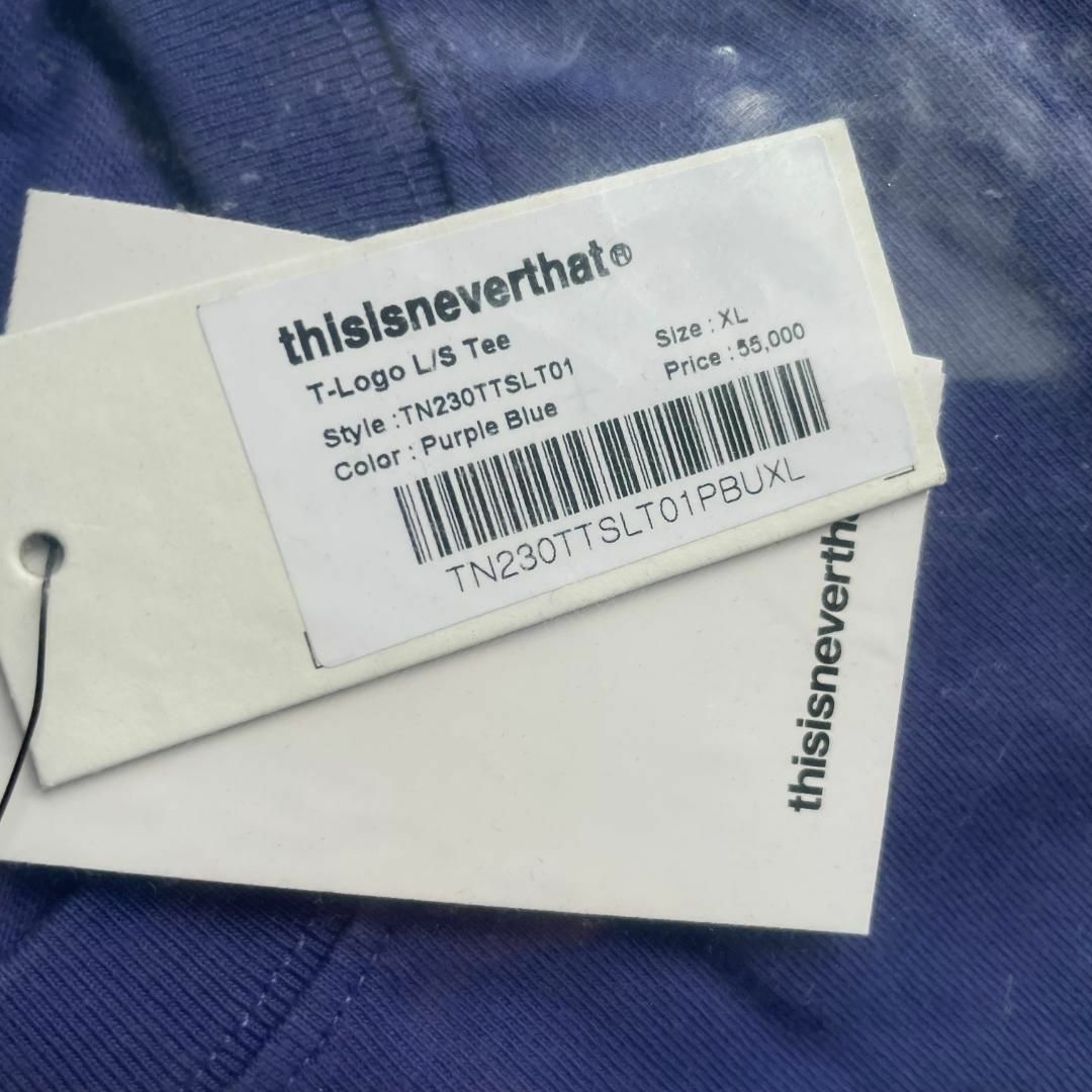 thisisneverthat - ☆大人気☆thisisneverthat ロゴ ロンT パープル XL