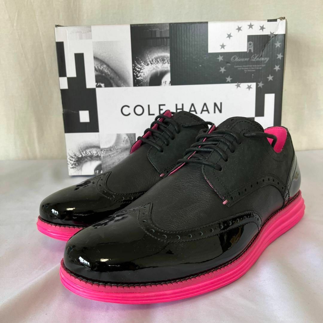 Cole Haan(コールハーン)のPHANTACi×COLE HAANドレスシューズ ブラック×ピンク28.5cm メンズの靴/シューズ(スニーカー)の商品写真