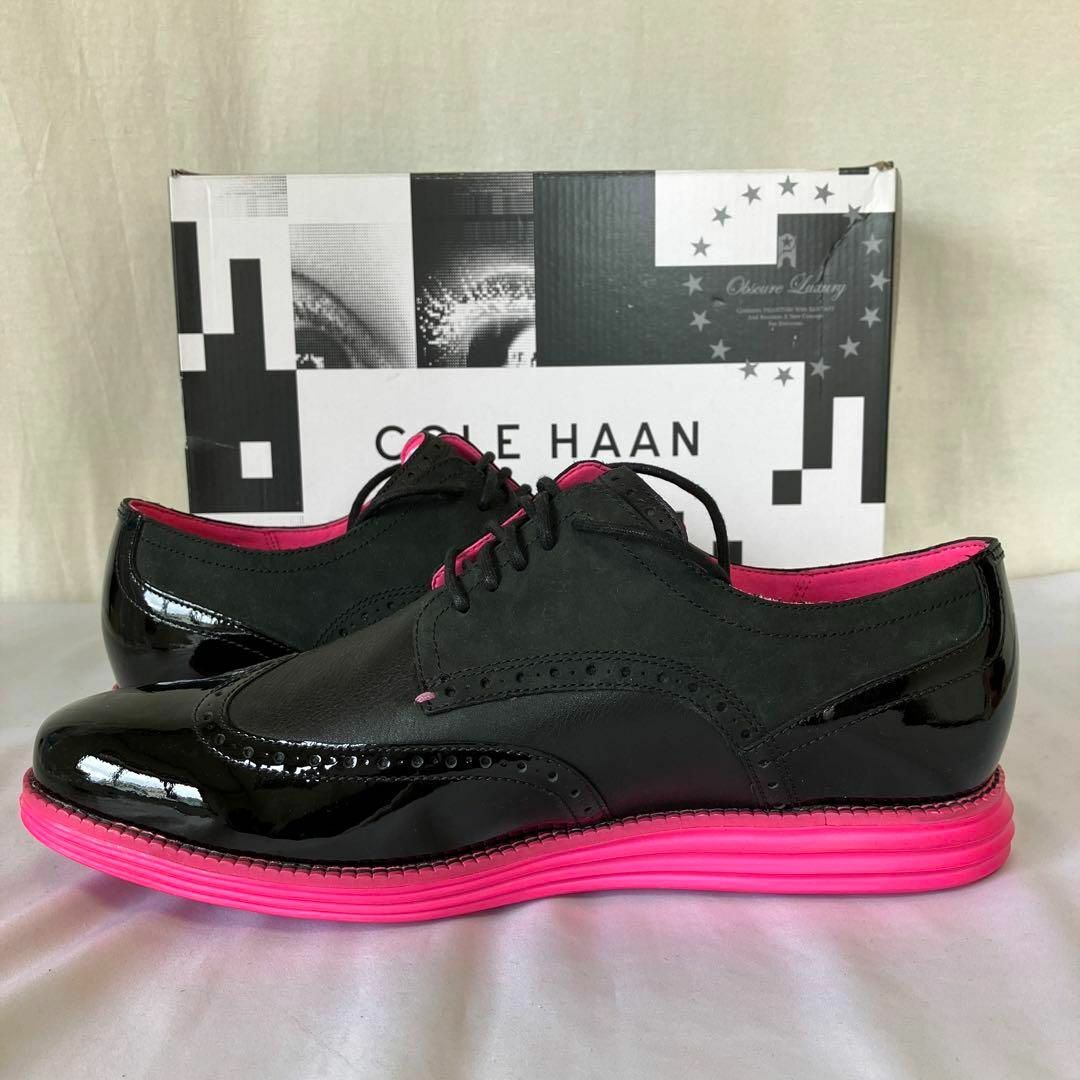 Cole Haan(コールハーン)のPHANTACi×COLE HAANドレスシューズ ブラック×ピンク28.5cm メンズの靴/シューズ(スニーカー)の商品写真