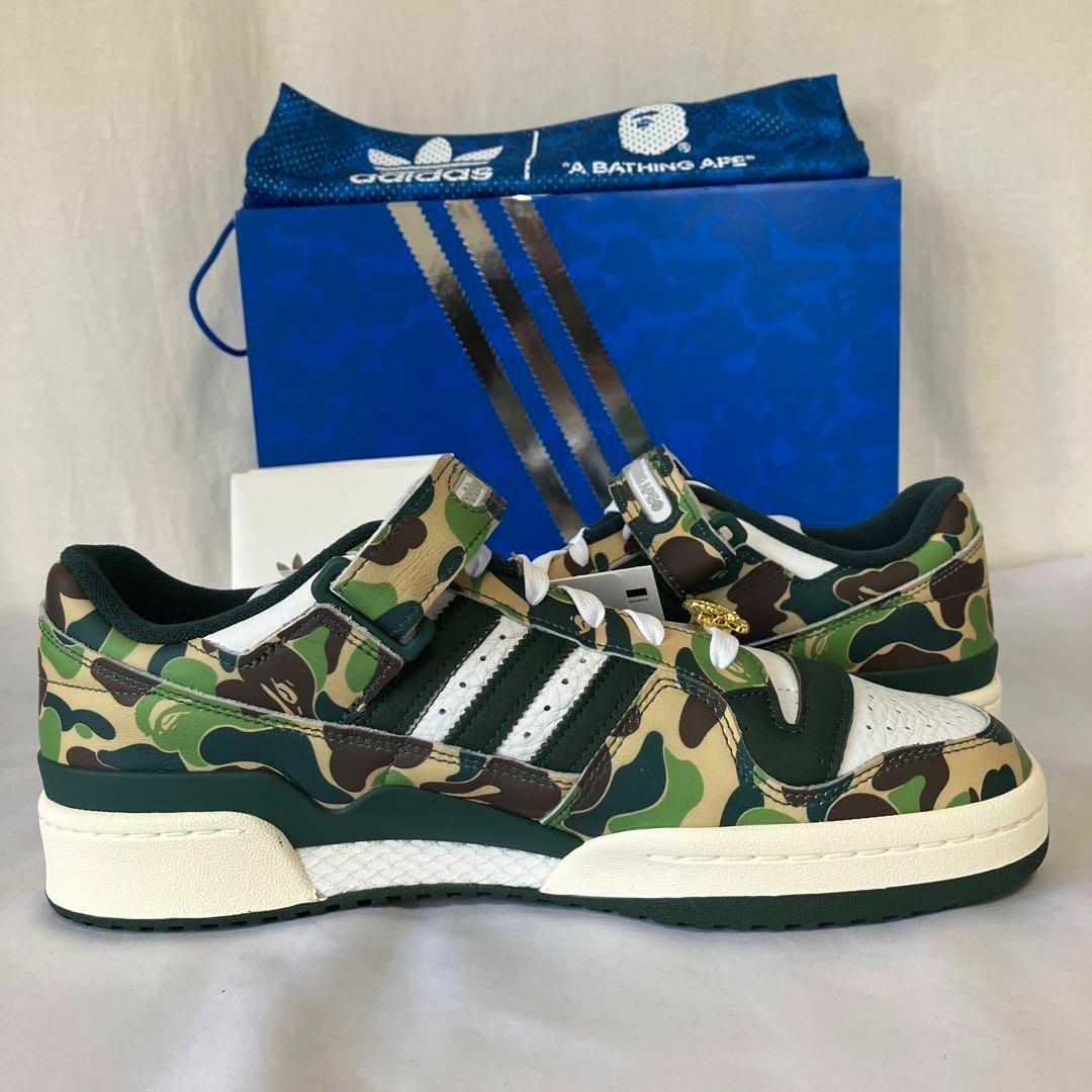 A BATHING APE(アベイシングエイプ)の新品BAPE × adidas Forum 84 Low 30th 29cm メンズの靴/シューズ(スニーカー)の商品写真