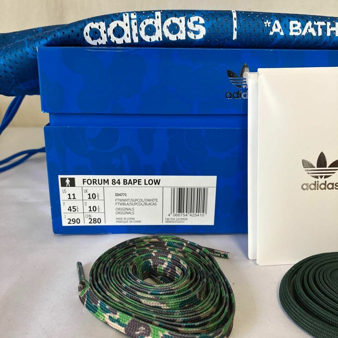 A BATHING APE(アベイシングエイプ)の新品BAPE × adidas Forum 84 Low 30th 29cm メンズの靴/シューズ(スニーカー)の商品写真