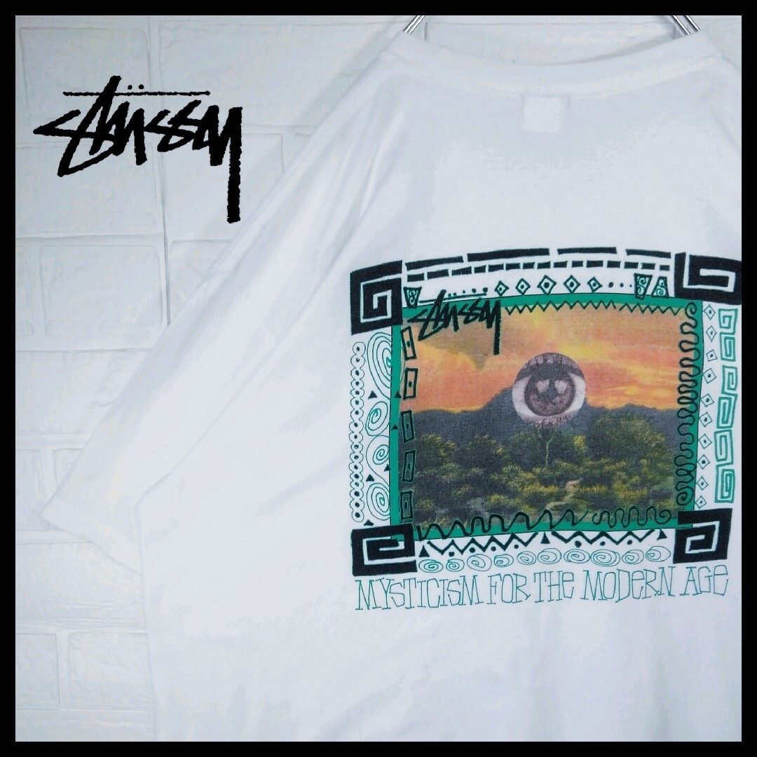 《STUSSY(ステューシー)》ビッグシルエット　サイケデリックアート　Tシャツ