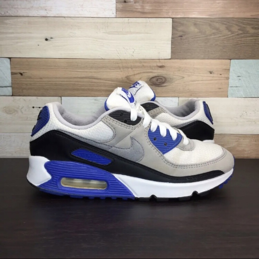 新品 NIKE AIR MAX 90 RECRAFT 24cm グレー 白 青