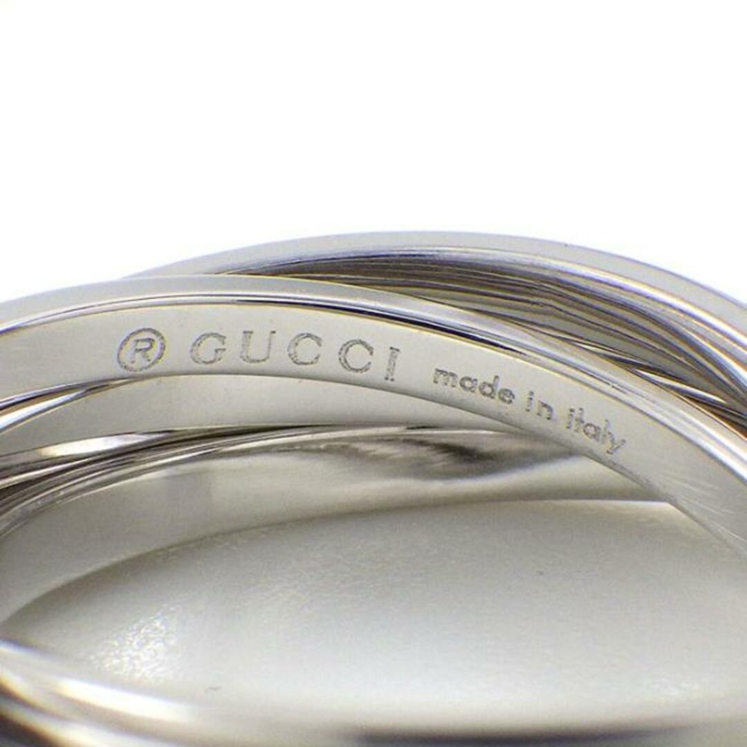 Gucci(グッチ)のグッチ GUCCI リング 5連 5ロウ バンド K18WG 12号 / #12 【中古】 レディースのアクセサリー(リング(指輪))の商品写真