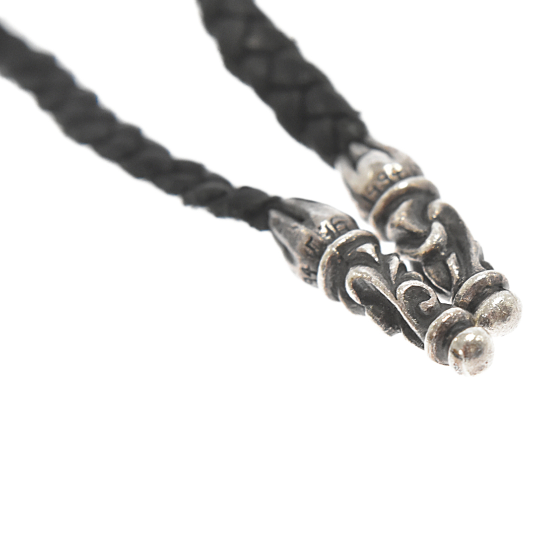 CHROME HEARTS クロムハーツ LEATHER BRAID SCROLL TIPS レザー