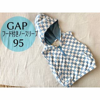 ギャップ(GAP)のGAPギャップフード付きパーカー95ノースリーブ(Tシャツ/カットソー)