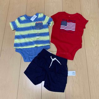 ベビーギャップ(babyGAP)のベビーギャップ　ロンパース　3〜6m    ６０cm     3点セット(ロンパース)