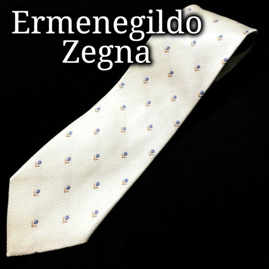 Ermenegildo Zegna(エルメネジルドゼニア)のエルメネジルドゼニア ドット スカイブルー ネクタイ A102-N10 メンズのファッション小物(ネクタイ)の商品写真