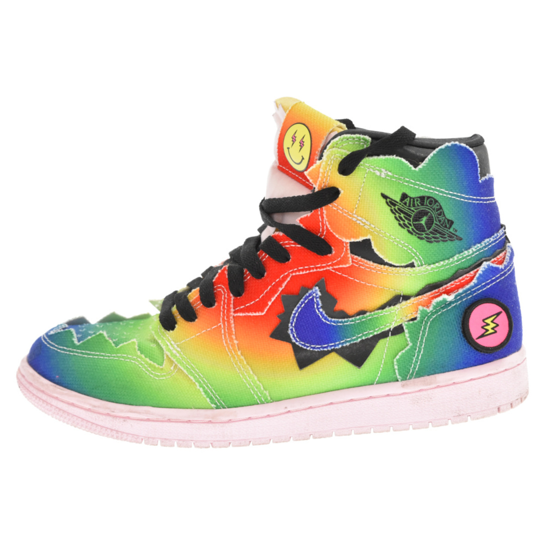 NIKE ナイキ ×J Balvin AIR JORDAN 1 RETRO HIGH OG J DC3481-900 ジェイバルヴィン エアジョーダン1レトロハイオージー ハイカットスニーカー US7.5/25.5cm マルチ