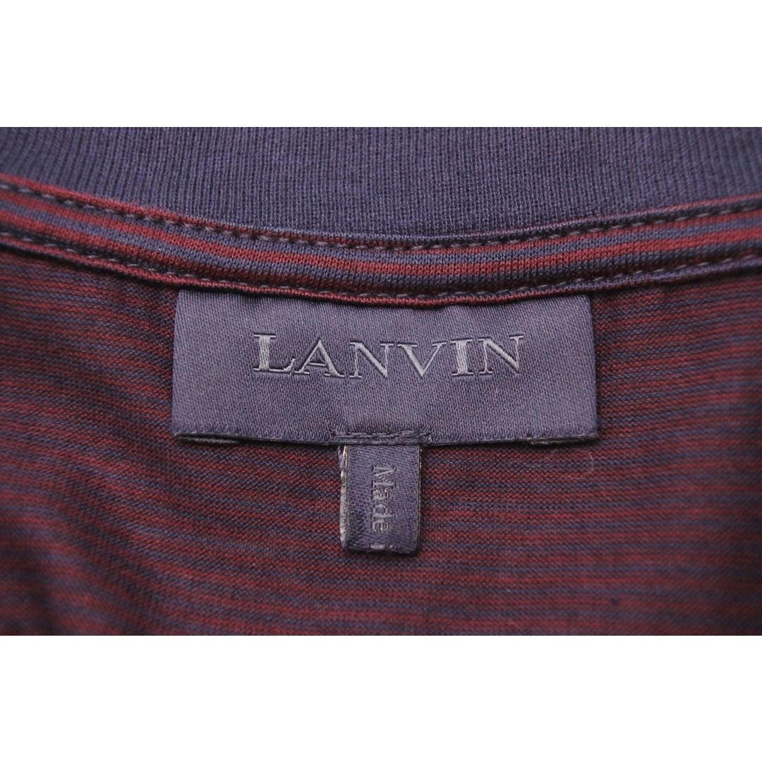 LANVIN(ランバン)のLANVIN ランバン 長袖Ｔシャツ RMJE0039A15/2939 メンズ バーガンディ パープル コットン サイズL 美品 中古 49542 レディースのトップス(Tシャツ(長袖/七分))の商品写真