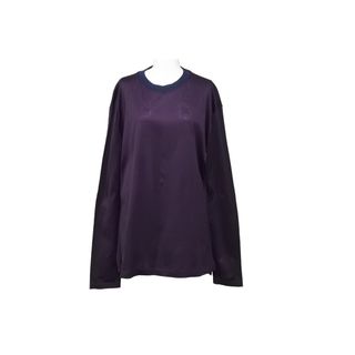 ランバン(LANVIN)のLANVIN ランバン 長袖Ｔシャツ RMJE0039A15/2939 メンズ バーガンディ パープル コットン サイズL 美品 中古 49542(Tシャツ(長袖/七分))