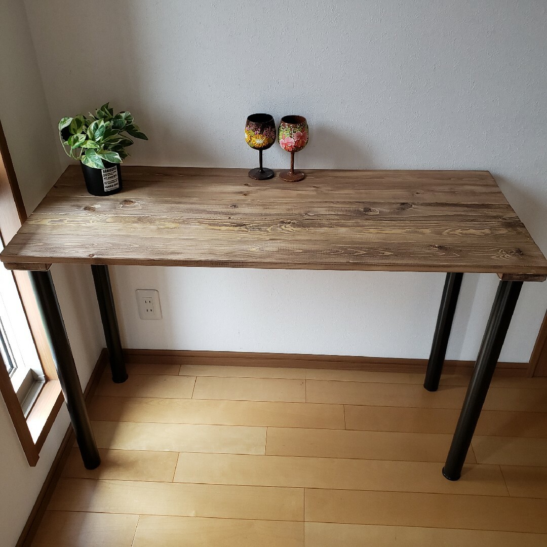 110X36 ウォールナット塗装 カウンターテーブル 無垢材 木の通販 by 森