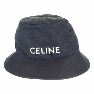 【中古】【ABランク】CELINE セリーヌ キルティング バケットハット 帽子 2AUB0930C.38NO ナイロンツイル ブラック Mサイズ メンズ ファッション小物【ISEYA】(ハット)