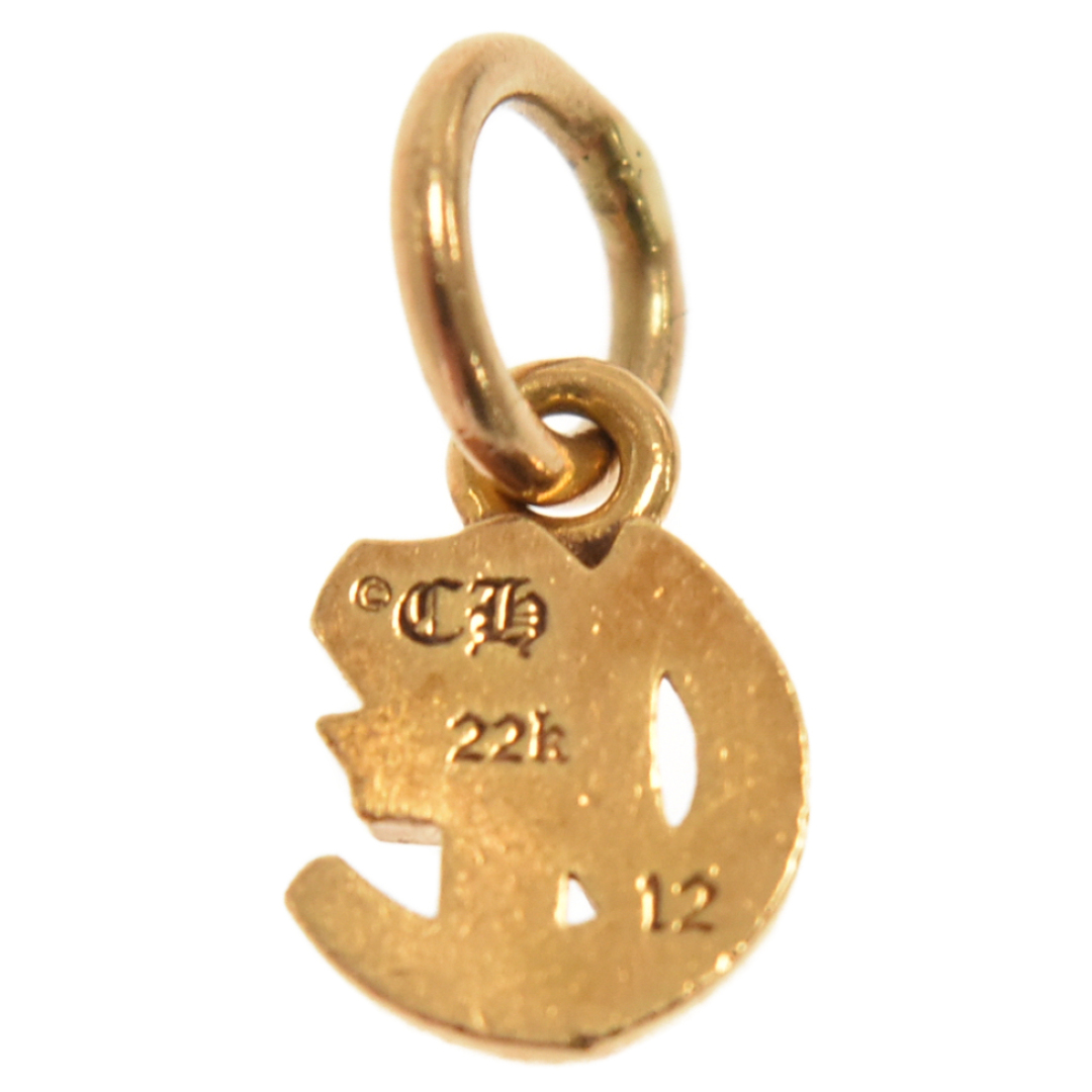 Chrome Hearts(クロムハーツ)のCHROME HEARTS クロムハーツ 22K STACK ALPHABET C アルファベット スタックチャーム C イニシャル ネックレストップ ゴールド メンズのアクセサリー(ネックレス)の商品写真