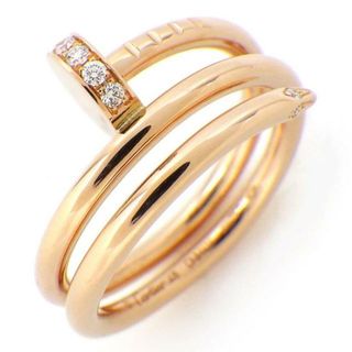 カルティエ(Cartier)のカルティエ Cartier リング ジュスト アン クル B4210800 釘モチーフ 14ポイント ダイヤモンド 0.08ct K18PG 8号 / #48 【箱・保付き】 【中古】(リング(指輪))