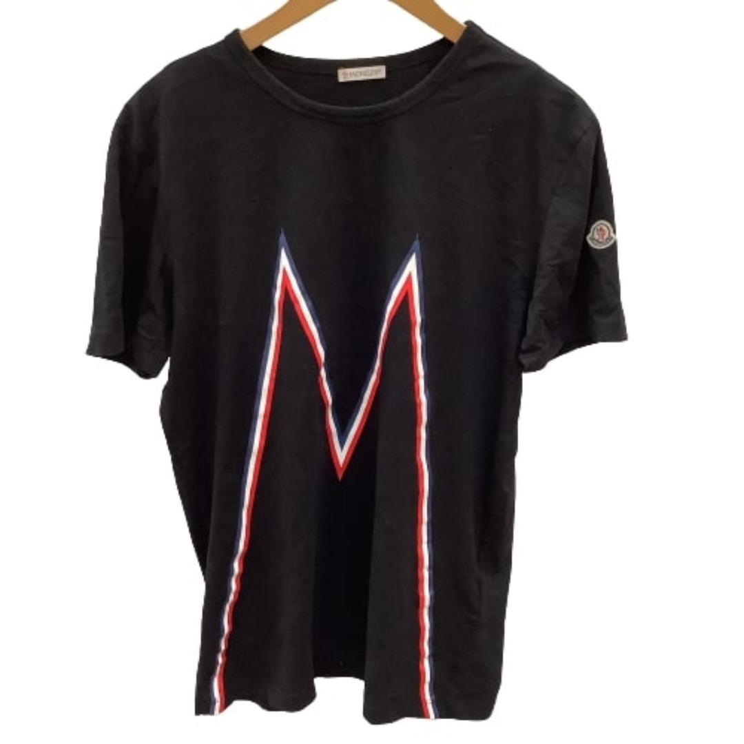 ♪♪MONCLER モンクレール メンズ  Tシャツ SIZE XL ブラックTシャツ/カットソー(七分/長袖)