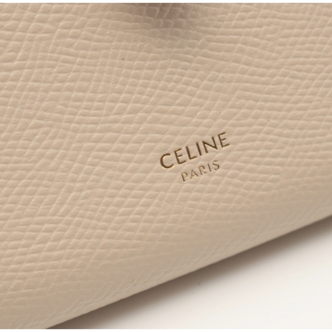 celine(セリーヌ)のCELINE セリーヌ　ストラップ　ウォレット　ラージ　赤　ベージュ レディースのファッション小物(財布)の商品写真