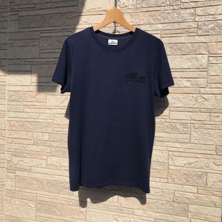 ラコステ(LACOSTE)のLACOSTE　クルーネックTシャツ　刺繍ロゴT　デカロゴ　黒ワニワッペン刺繍(Tシャツ/カットソー(半袖/袖なし))