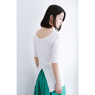 スローブイエナ(SLOBE IENA)の【SLOBE IENA】HEALTHKNIT 2WAY ハーフスリーブカットソー(Tシャツ(半袖/袖なし))