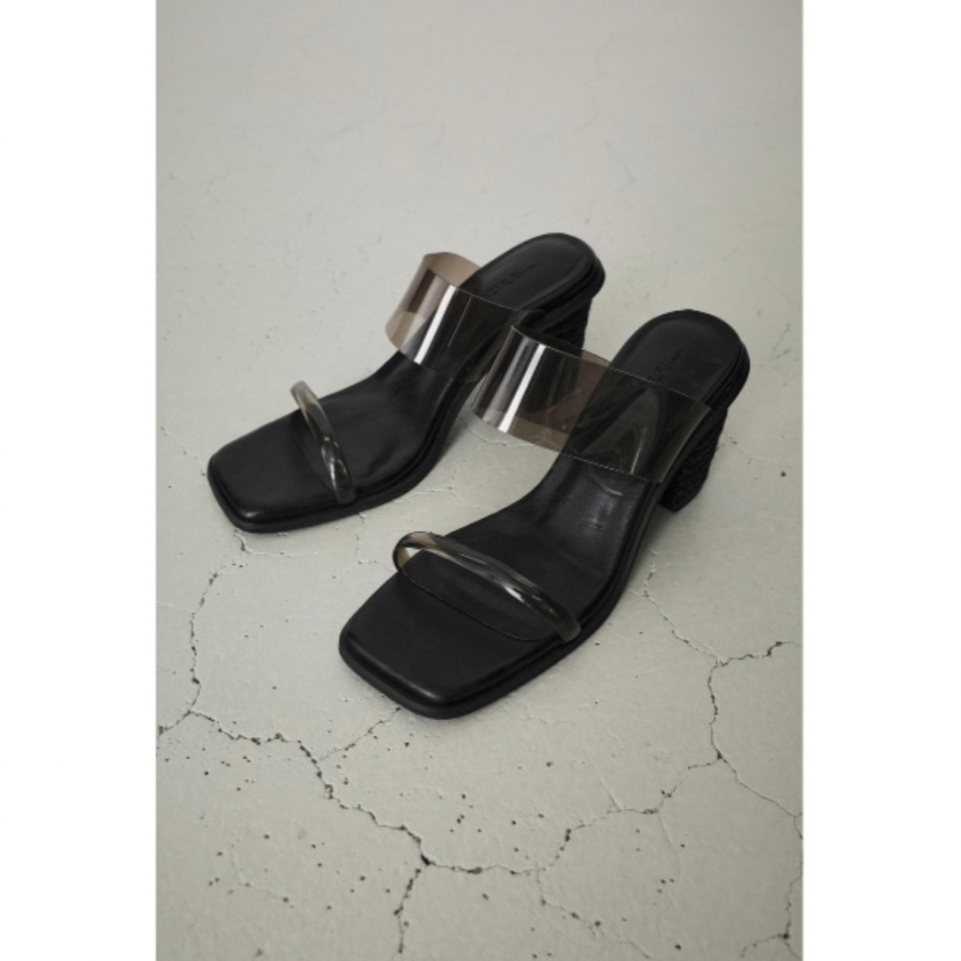 AZUL by moussy(アズールバイマウジー)のJUTE HEEL CLEAR SANDALS/ジュートヒールクリアサンダル レディースの靴/シューズ(サンダル)の商品写真