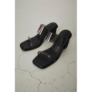 アズールバイマウジー(AZUL by moussy)のJUTE HEEL CLEAR SANDALS/ジュートヒールクリアサンダル(サンダル)