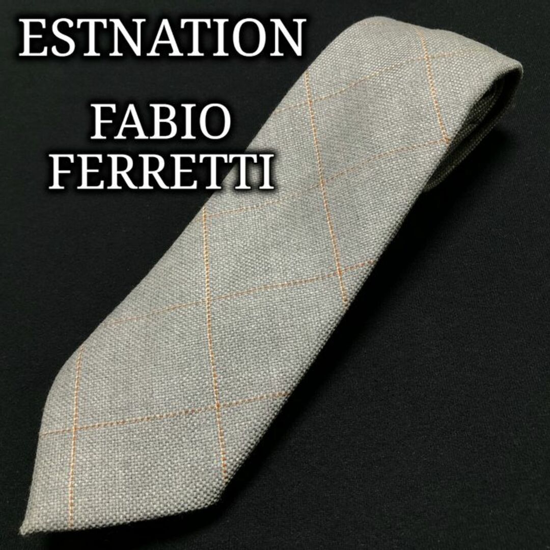 ESTNATION(エストネーション)のエストネーション×ファビオフェレッティ チェック ネクタイ A102-N23 メンズのファッション小物(ネクタイ)の商品写真