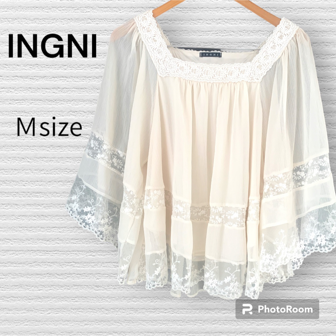 INGNI(イング)のINGNI  Ｍサイズ  ブラウス レディースのトップス(Tシャツ(半袖/袖なし))の商品写真