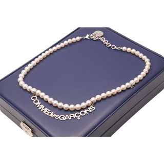 ミキモト(MIKIMOTO)の極美品 MIKIMOTO ミキモト コムデギャルソン WG-1622ZT ネックレス チョーカー 留金 銀製 アコヤ真珠 中古 49025(ネックレス)