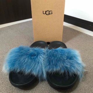 アグ(UGG)の人気完売レア商品UGG W ROYALE TIPPEDファースライドサンダル (サンダル)