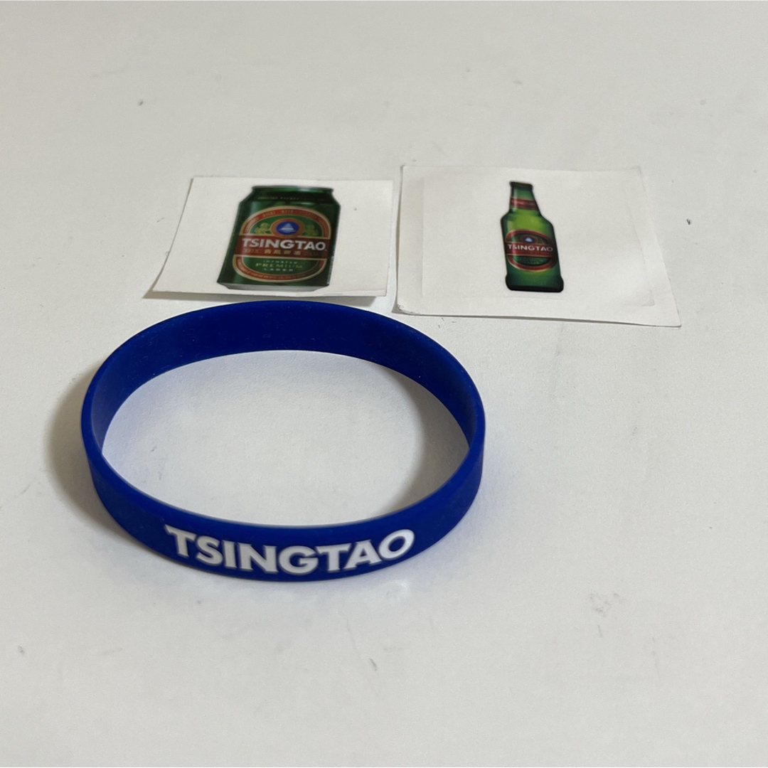 [アクセサリー]非売品　青島TSING TAO チンタオ　ブレスレット　写真2枚メンズ