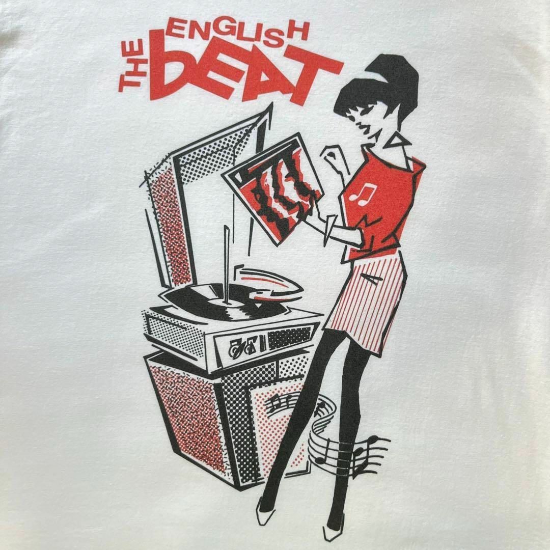 新品　The English Beat バンドTシャツ　Lサイズ ホワイト　スカ