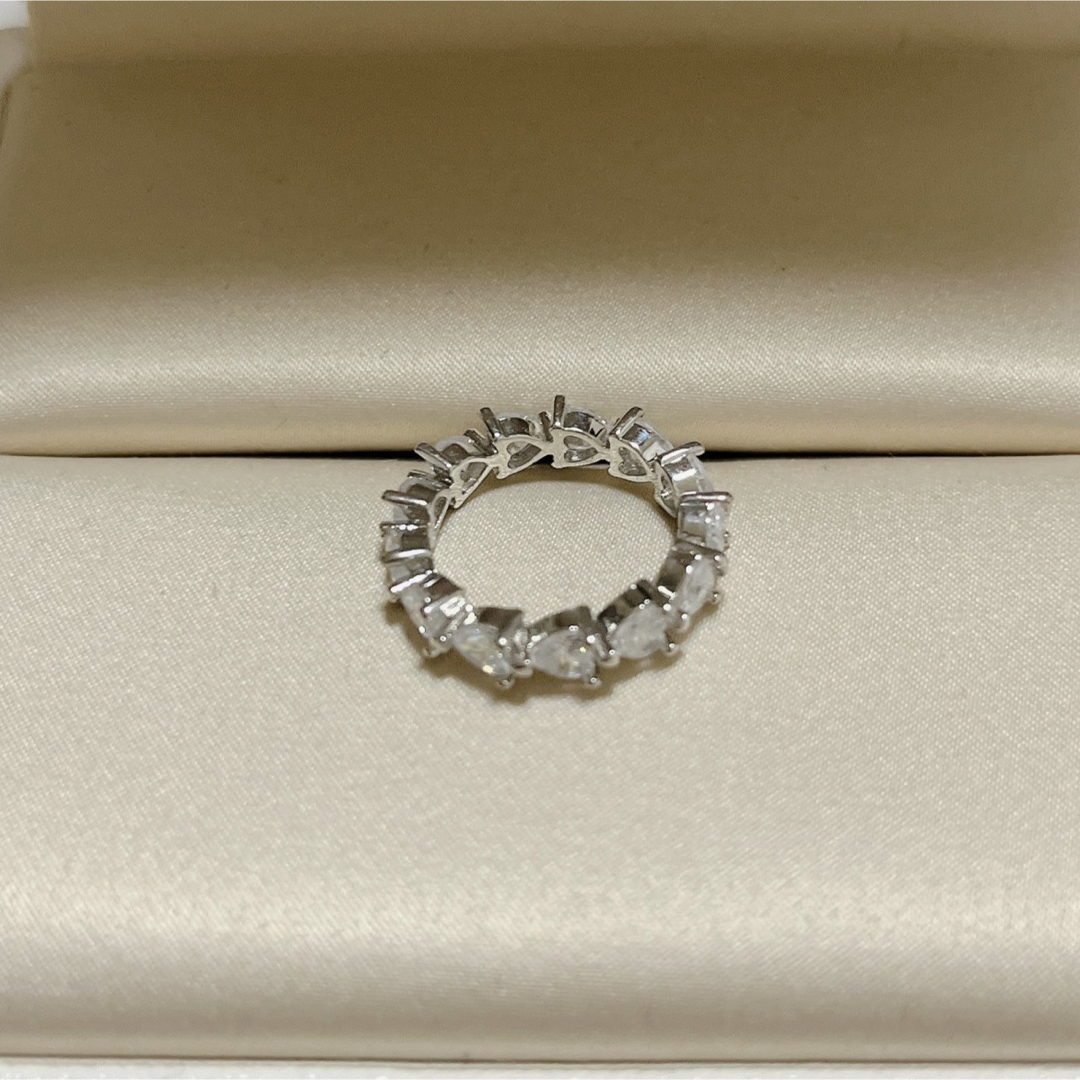 ハートフルエタニティリング　指輪　シルバー レディースのアクセサリー(リング(指輪))の商品写真