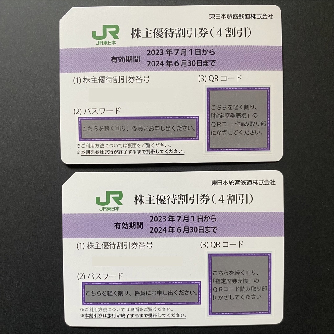 その他JR東日本株主優待割引券2枚　冊子付き