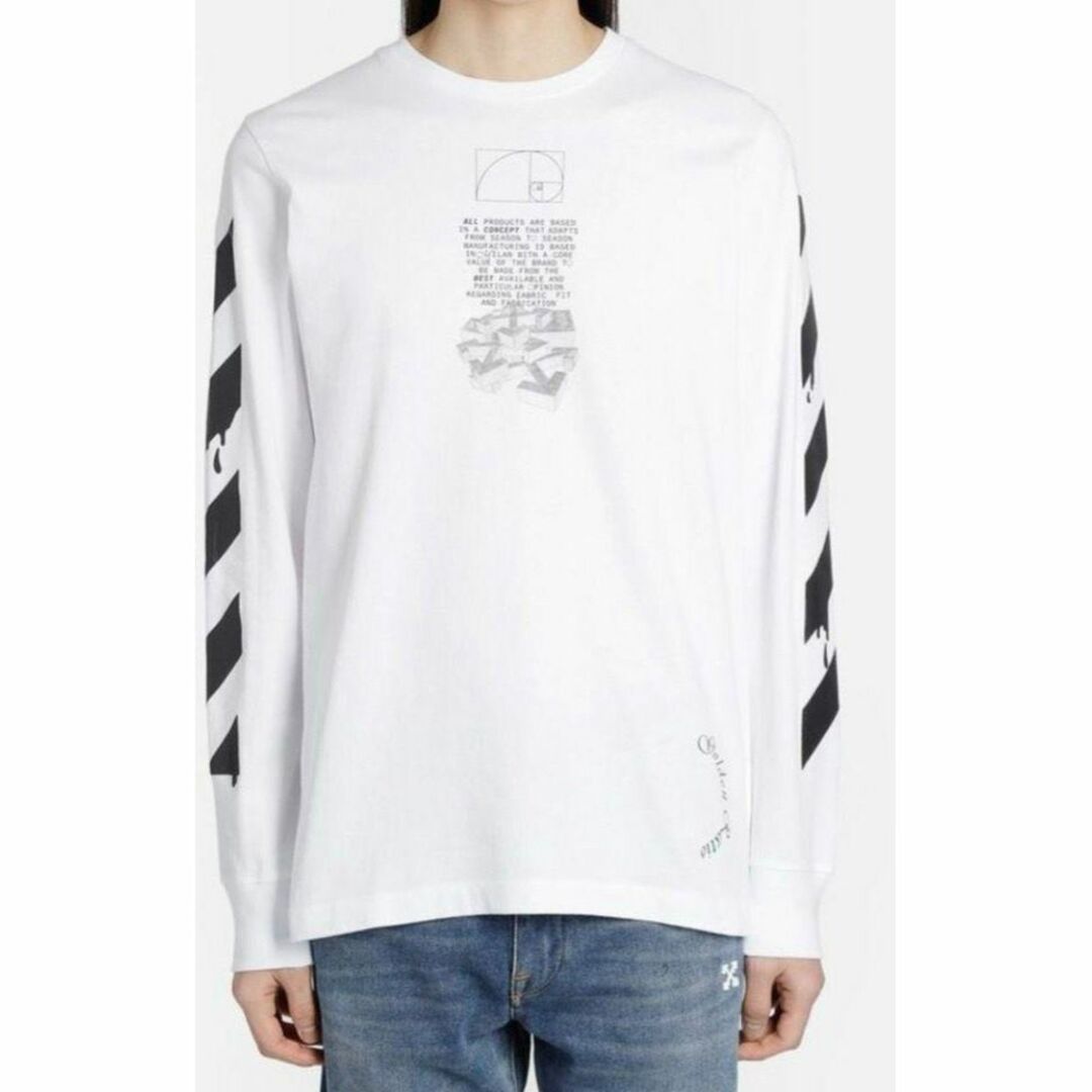 美品！off-white オフホワイト　新作　ロンT 長袖　Lサイズ