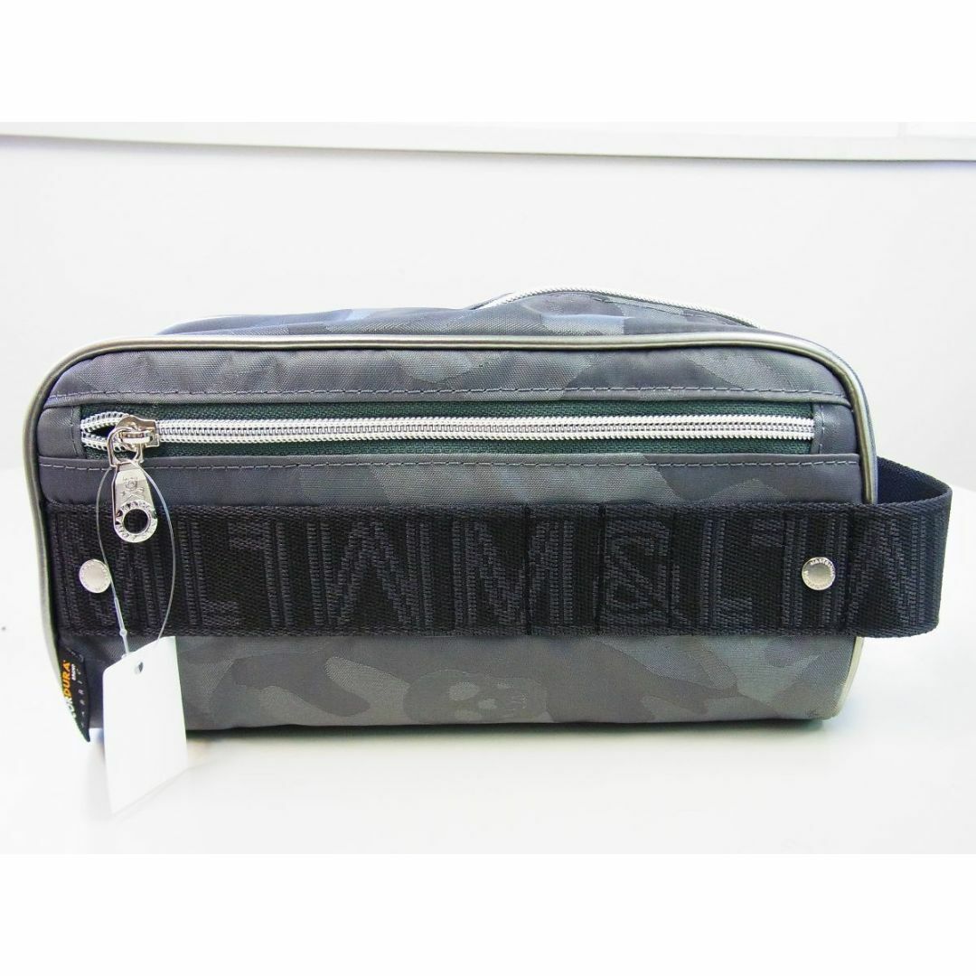 マーク＆ロナ★Gauge Camo Dopp Kit スカルカモクラッチポーチ茶ブラウン素材